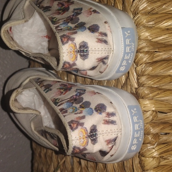 Sperry Grey Malin Cloud Slip-on Sneaker Cream Beach Scene 8 - Picture 5 of 7